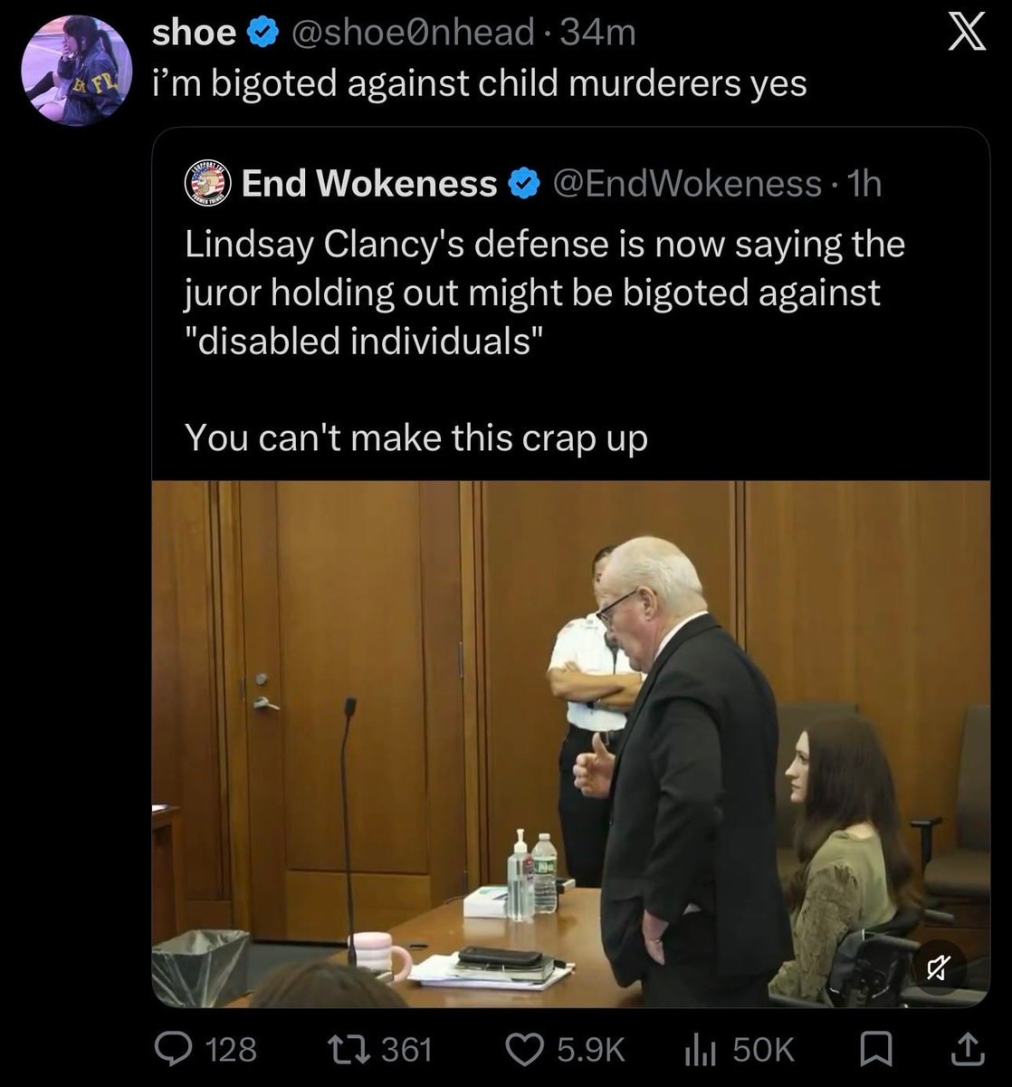 Shoe0nHead Lindsay Clancy defense argument