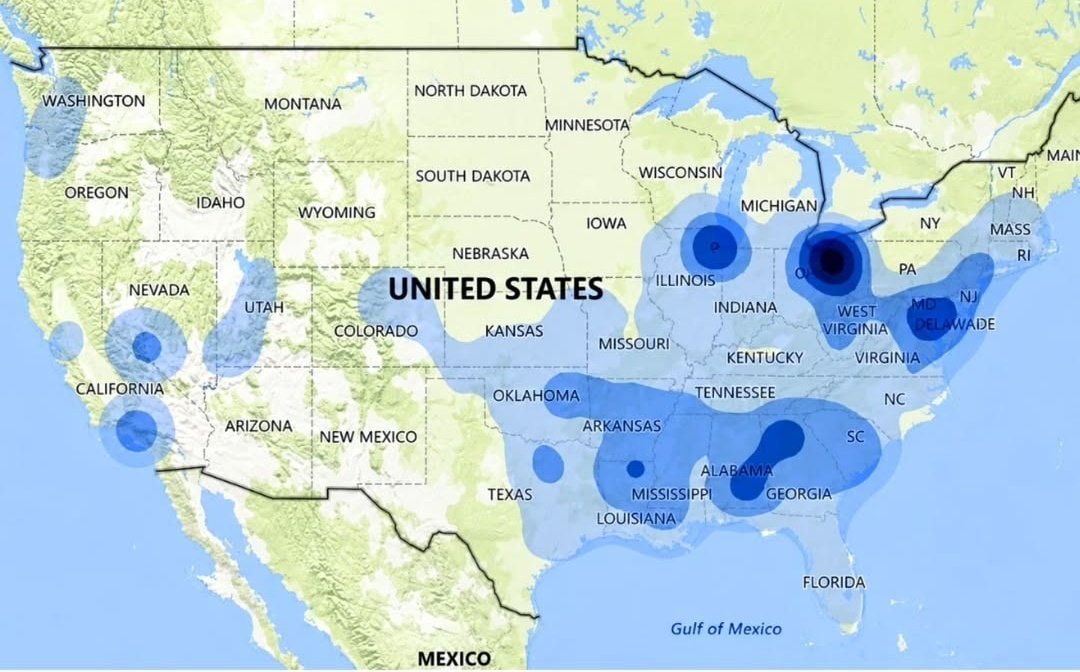 Speeding ticket map of the US