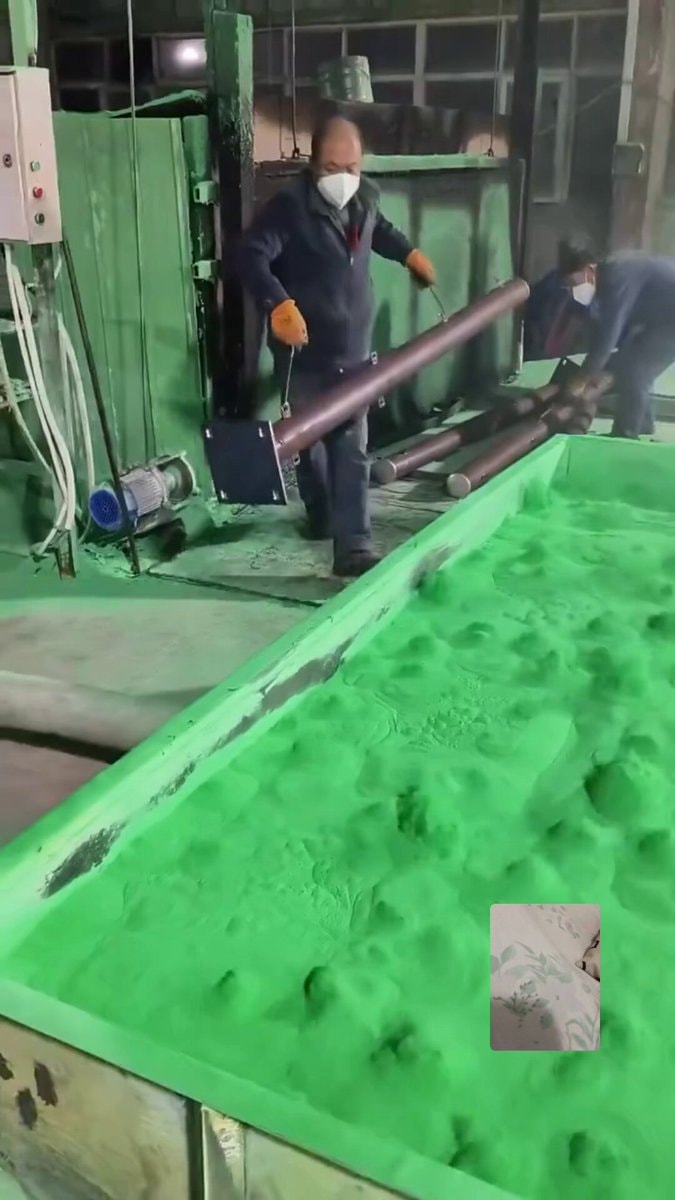 Factory worker hot green liquid