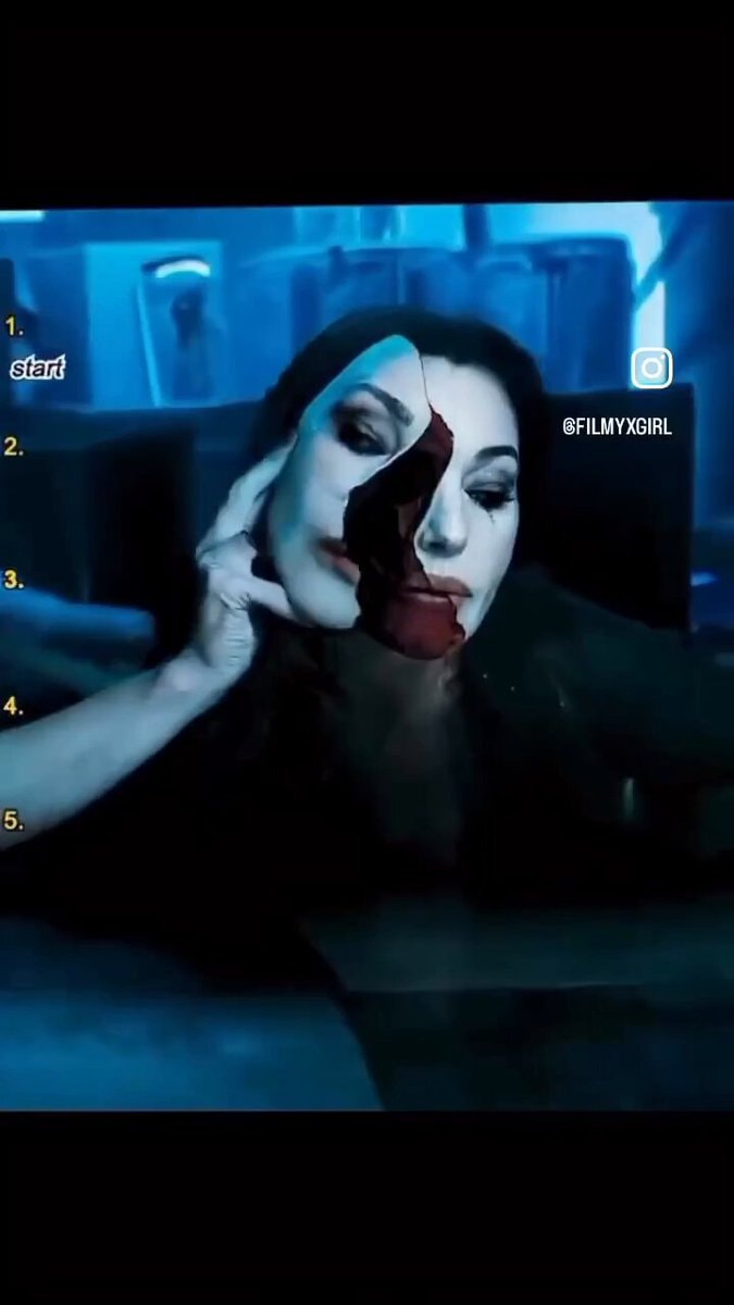 split face makeup @filmyxgirl