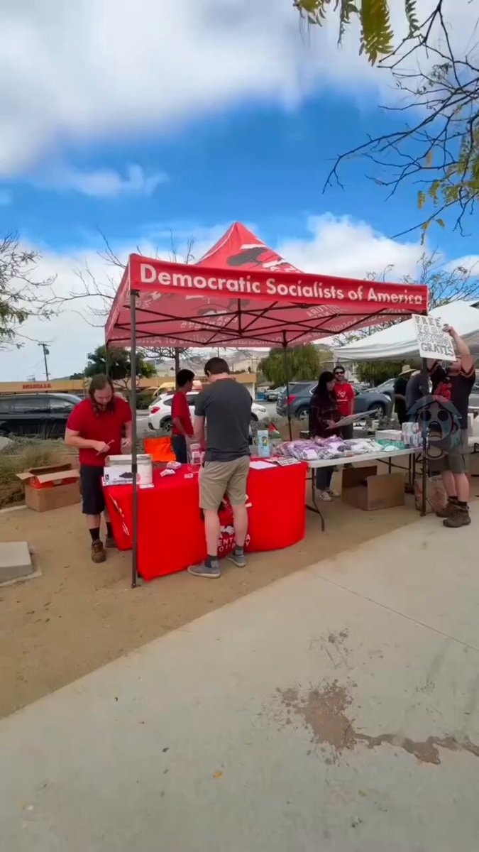 Democratic Socialists of America tent