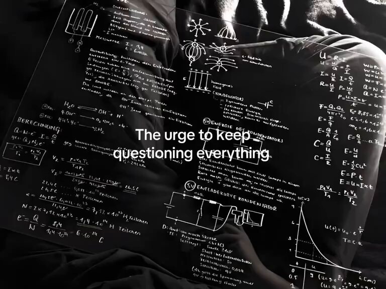 The urge to keep questioning everything
