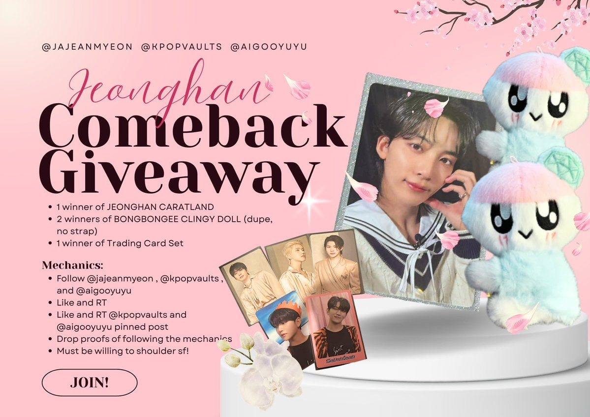 Jeonghan Comeback Giveaway