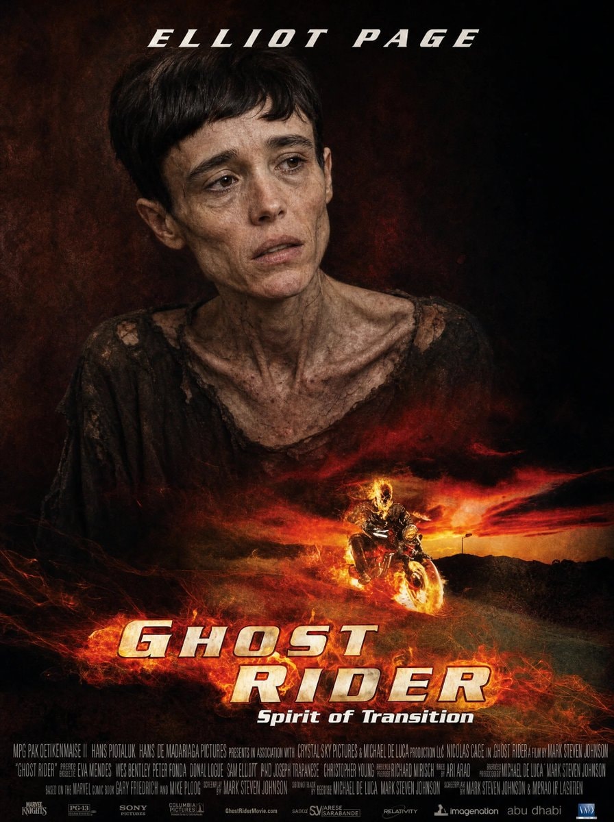 Elliot Page Ghost Rider Spirit of Transition
