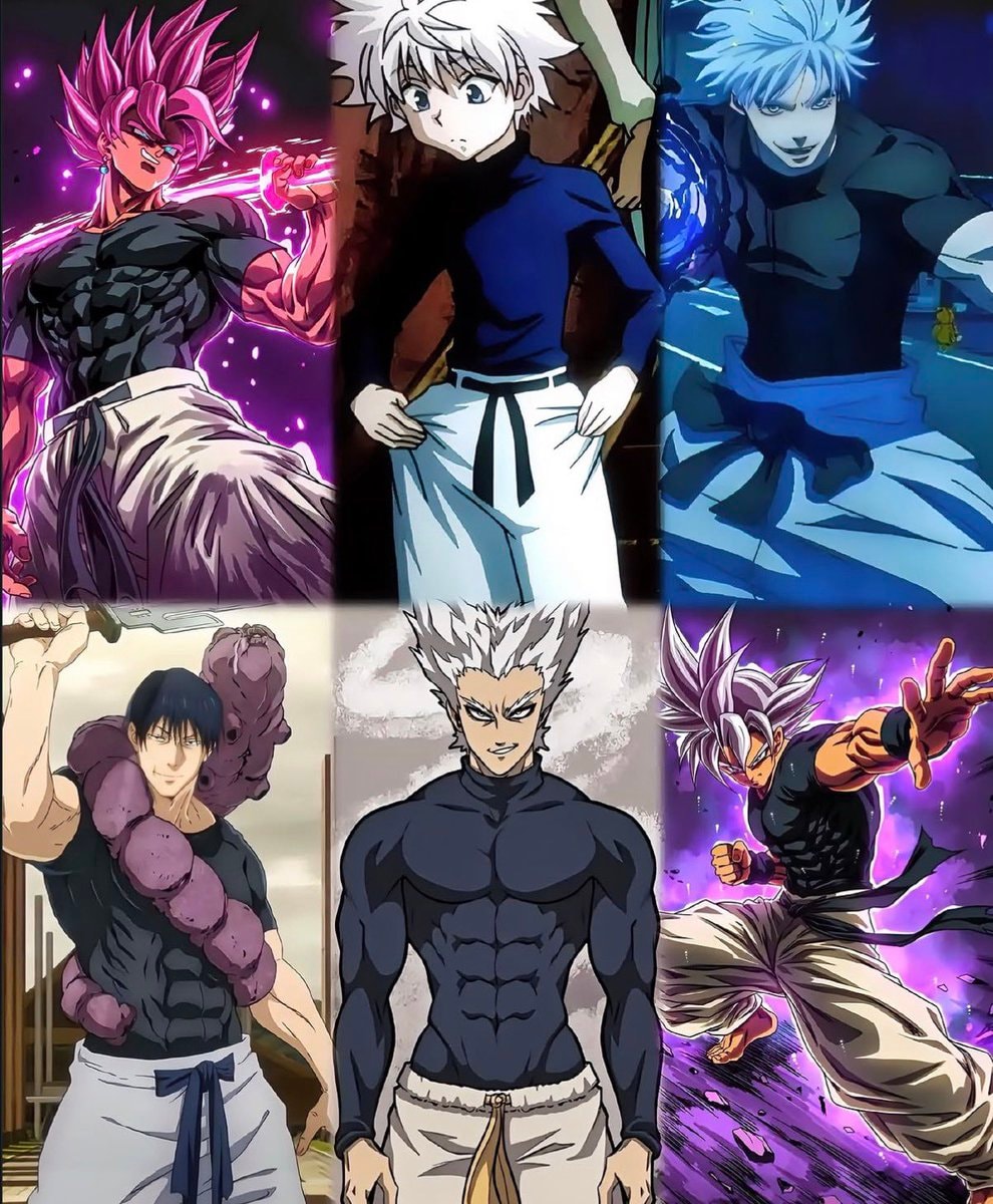 anime character outfit collage