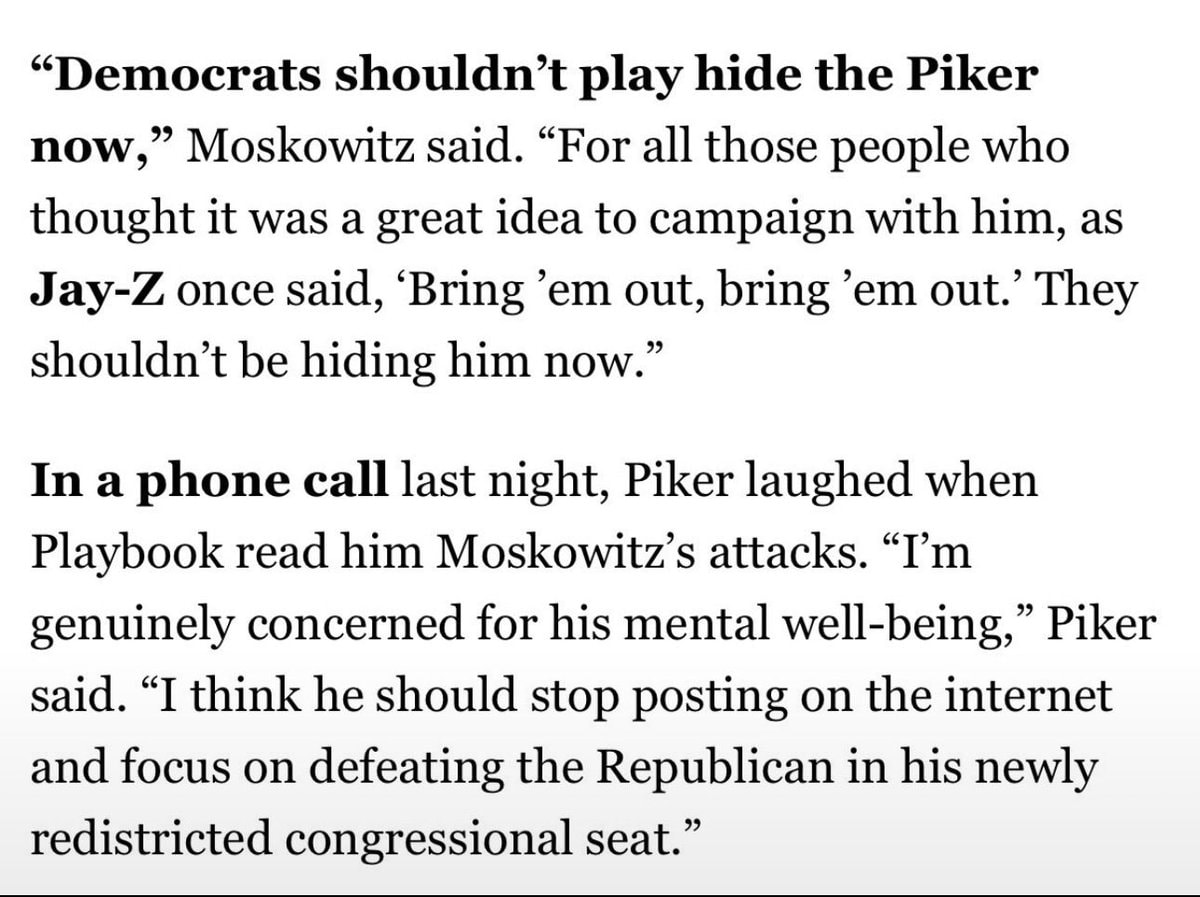 Hasan and Piker on Jared Moskowitz