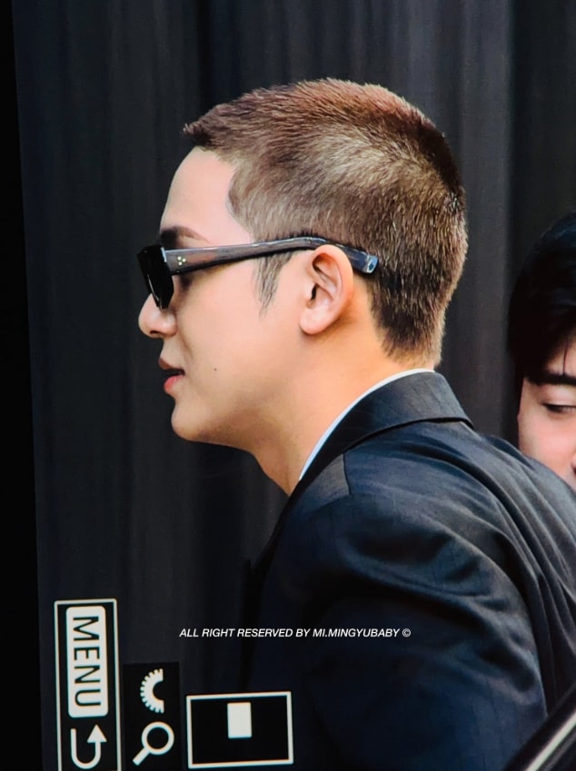 Mingyu buzz cut military prep (photo 2 of 2)