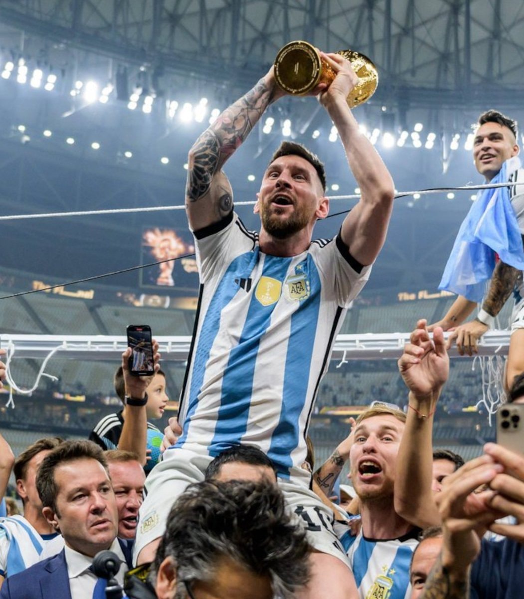 Argentina football tribute to Messi