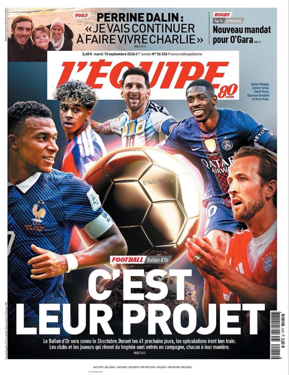 L'Equipe Ballon d'Or candidates L'Equipe Ballon d'Or candidates