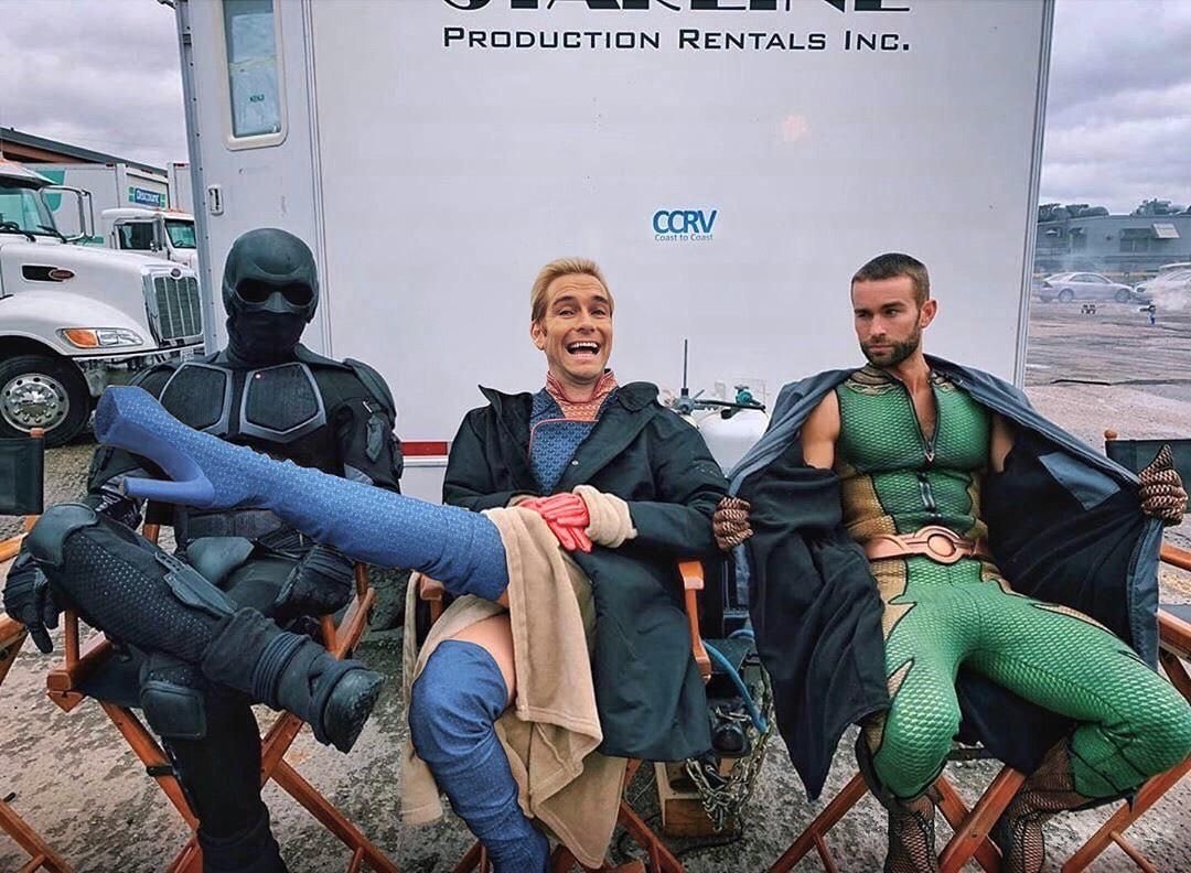 The Boys cast behind the scenes