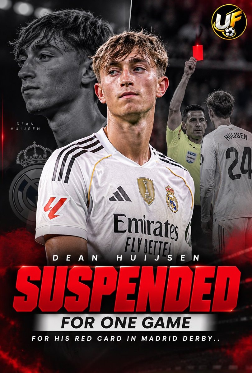 Dean Huijsen suspended Madrid derby