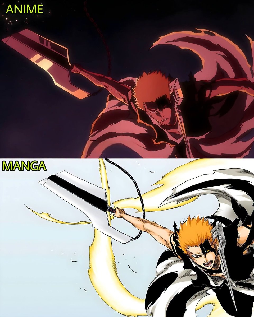Ichigo Kurosaki ANIME vs MANGA