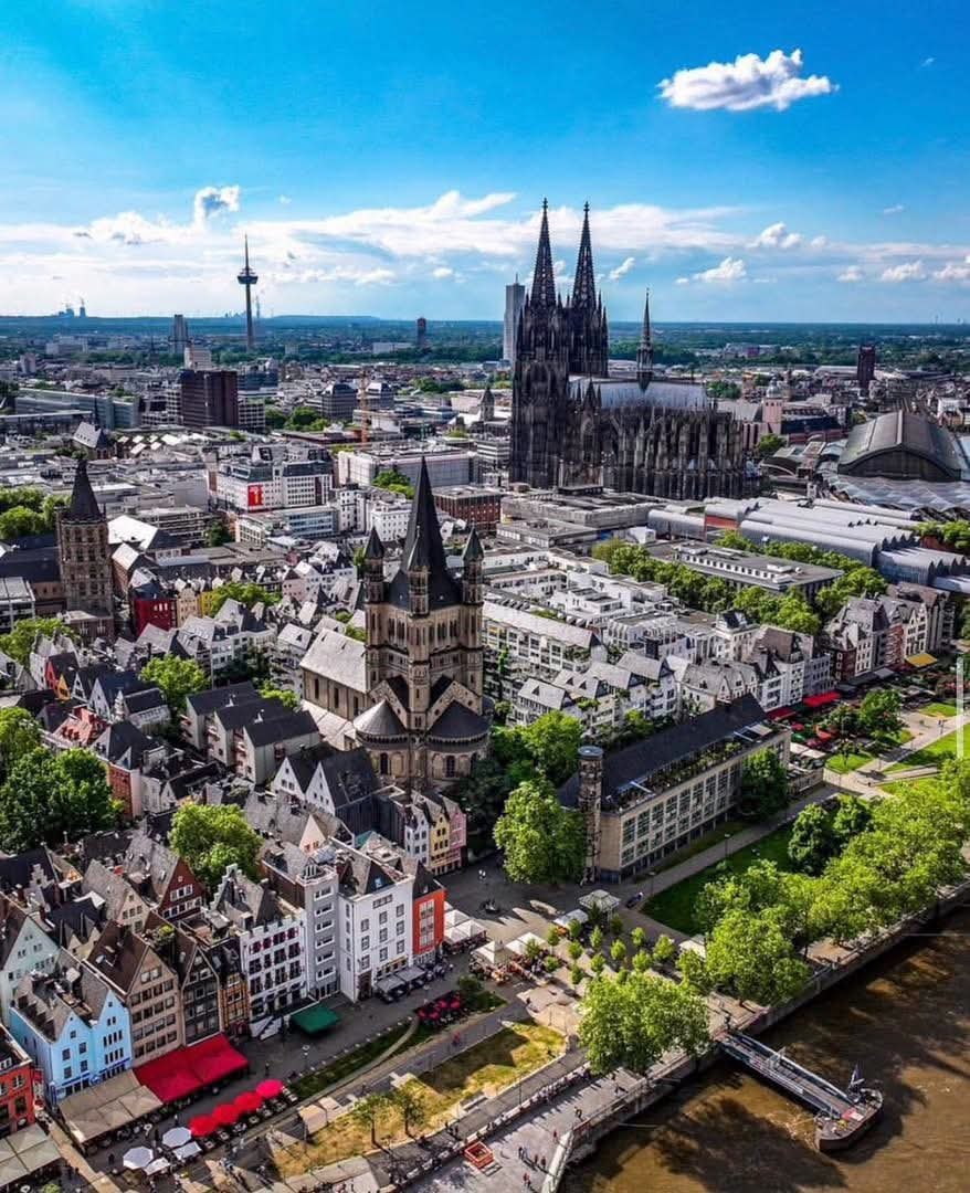 cologne germany aerial
