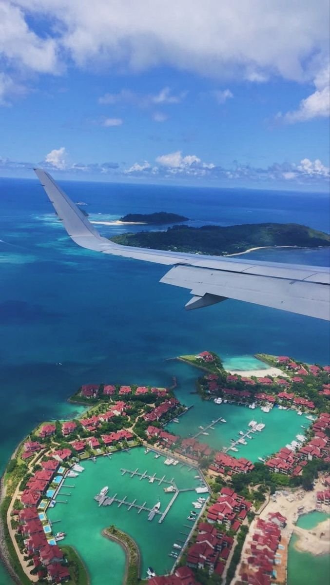 Seychelles aerial view