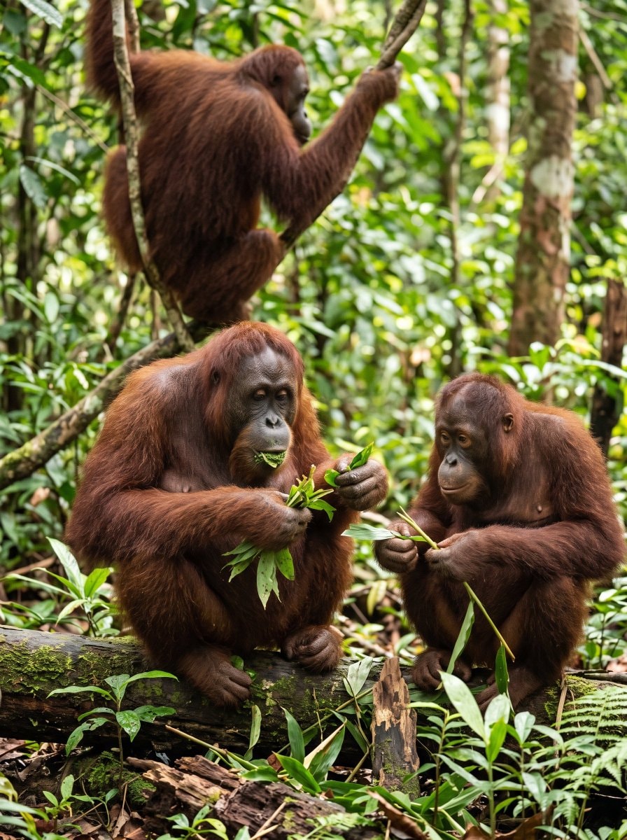 Wild Orangutans self-medication study