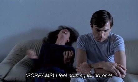 Dramatic couch scene reaction