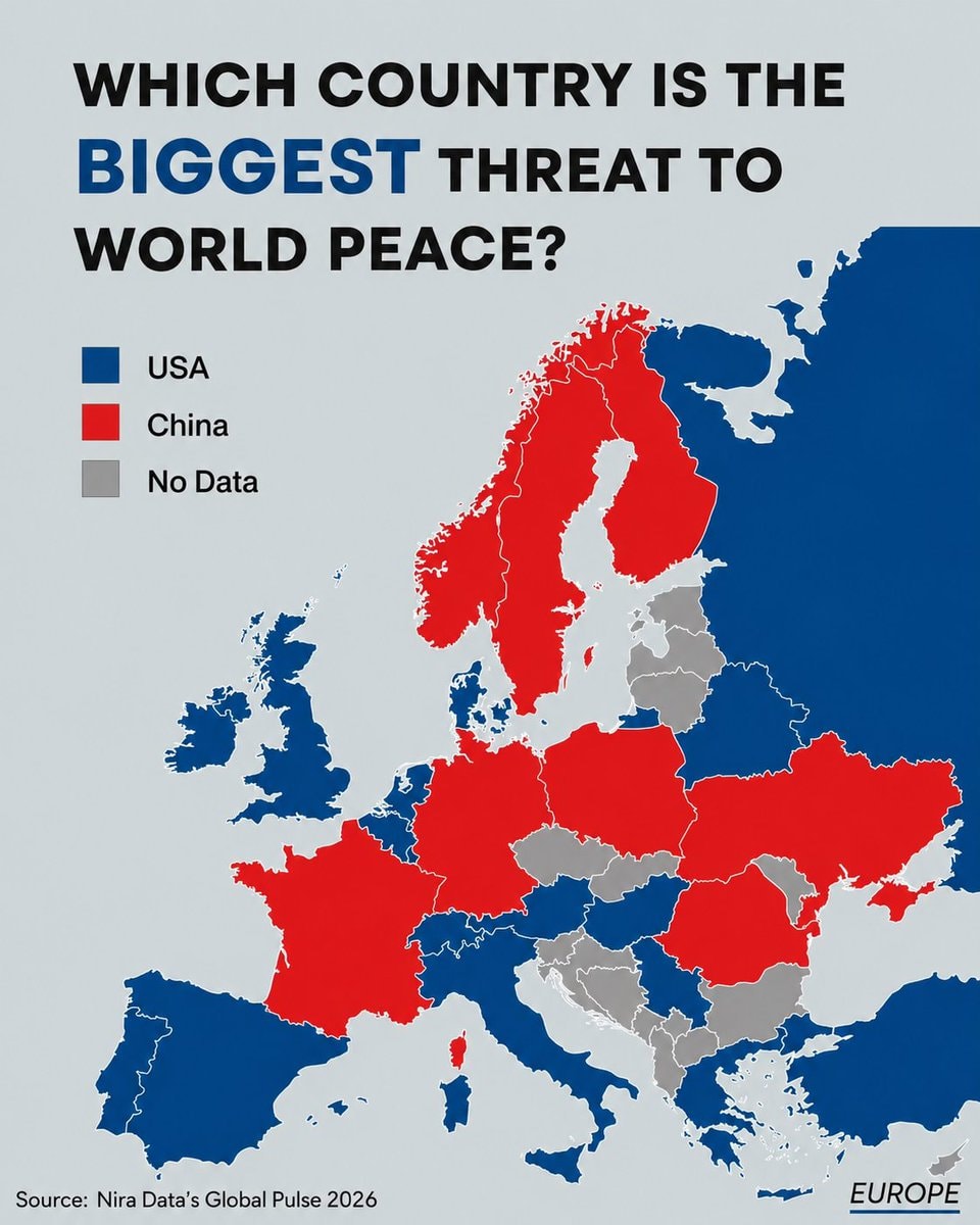 Europe Threat Map USA China