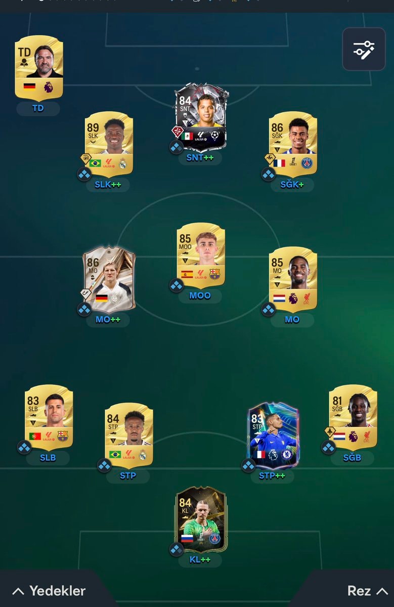 FC 27 Ultimate Team squad lineup