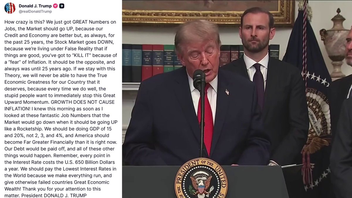 Donald J. Trump slams Federal Reserve