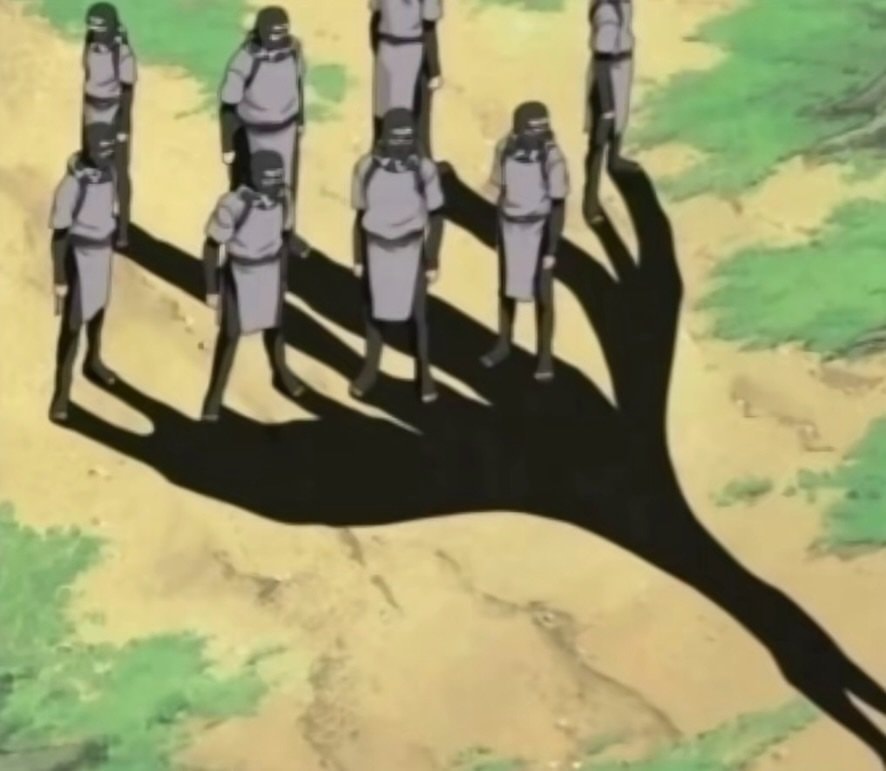 anime figures with claw shadow
