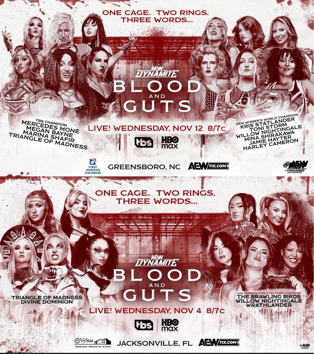 AEW Blood and Guts lineups over the years (photo 4 of 4)