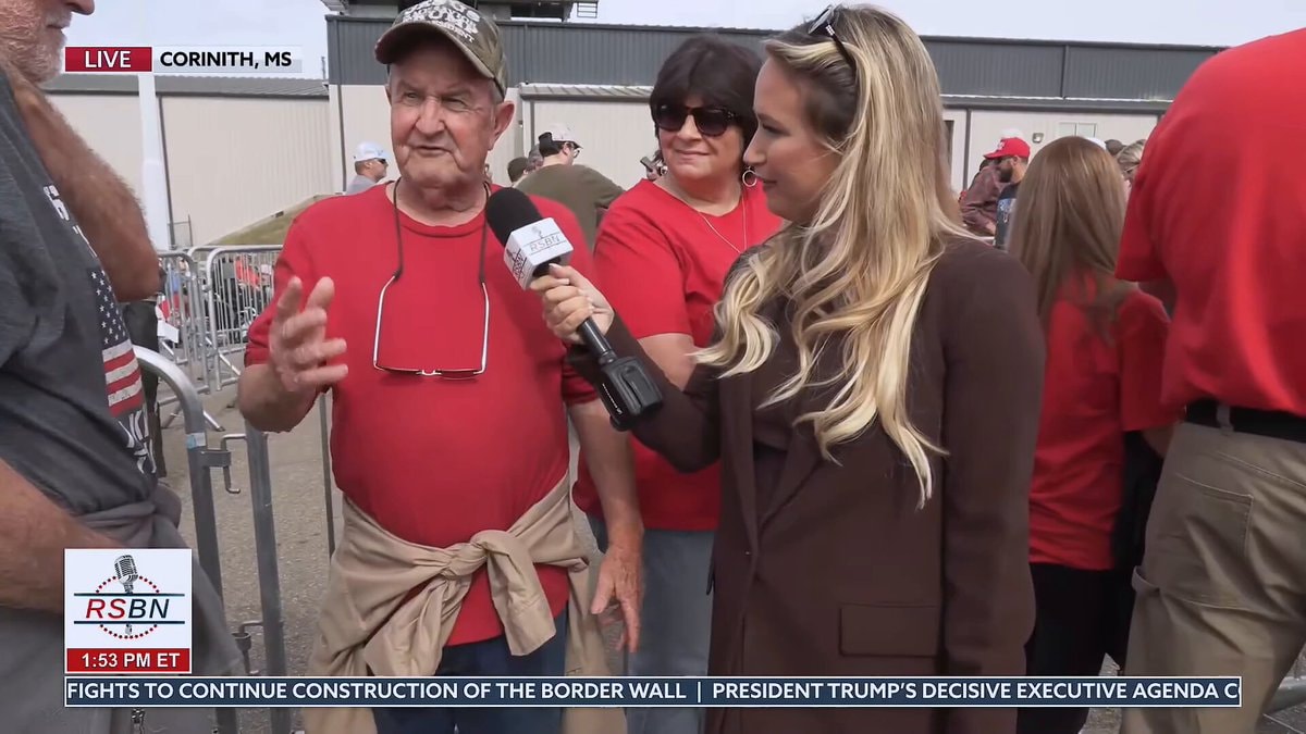 Mississippi man at Corinth Trump rally