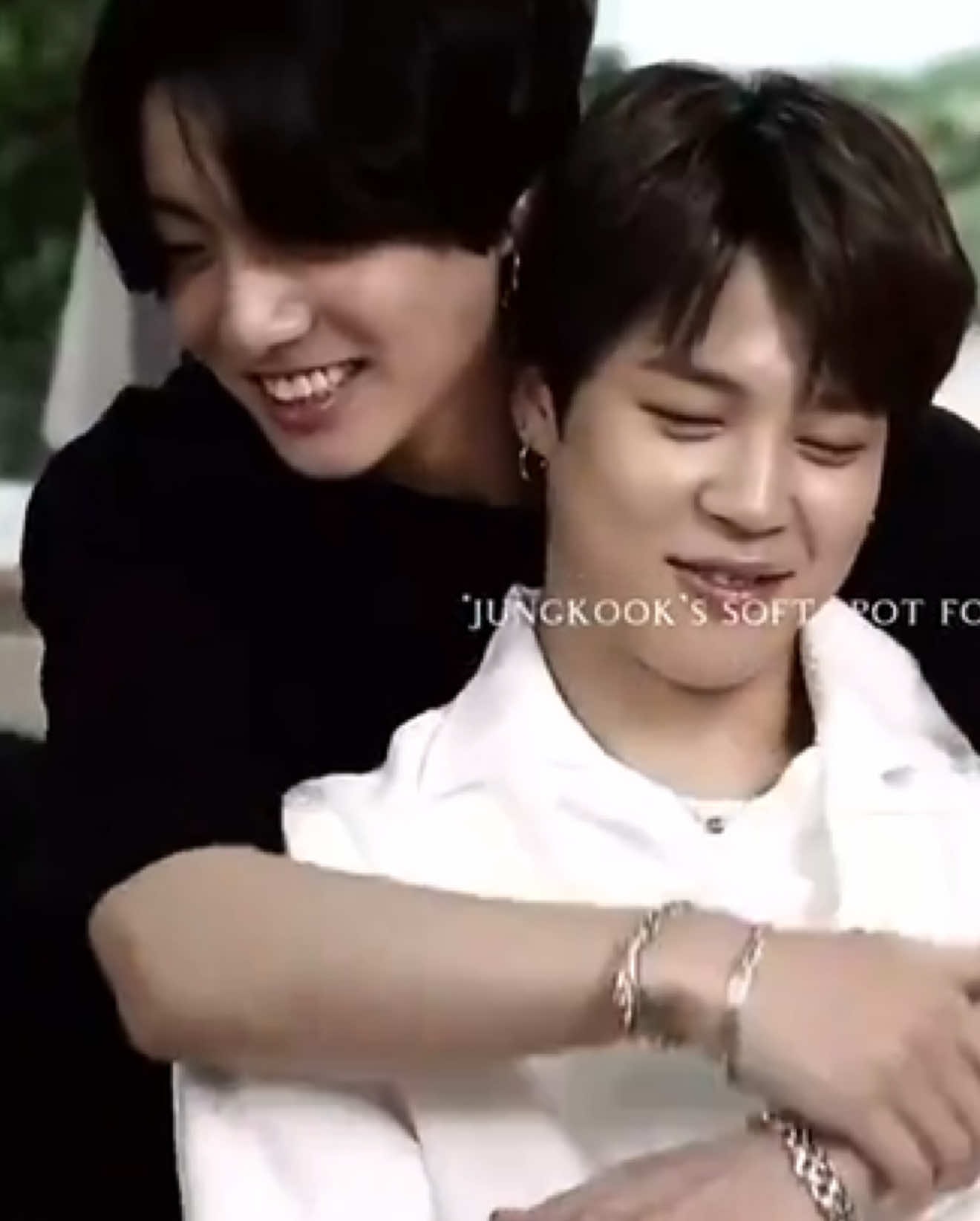 Jungkook and Jimin soft moment