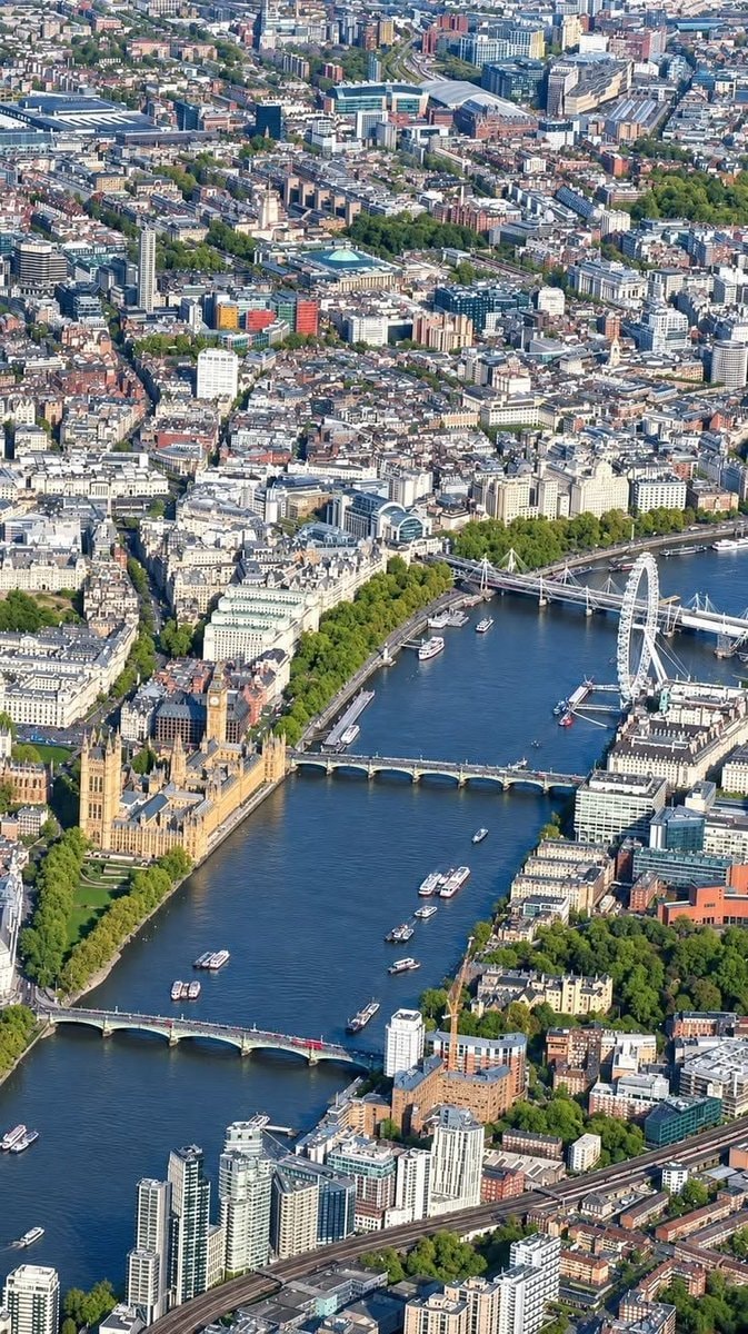 London UK aerial view