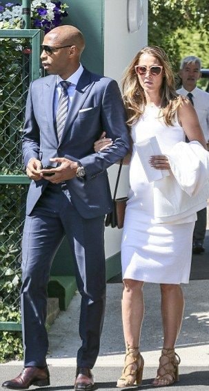 Thierry Henry and Andrea Rajacic in Wimbledon (photo 2 of 2)