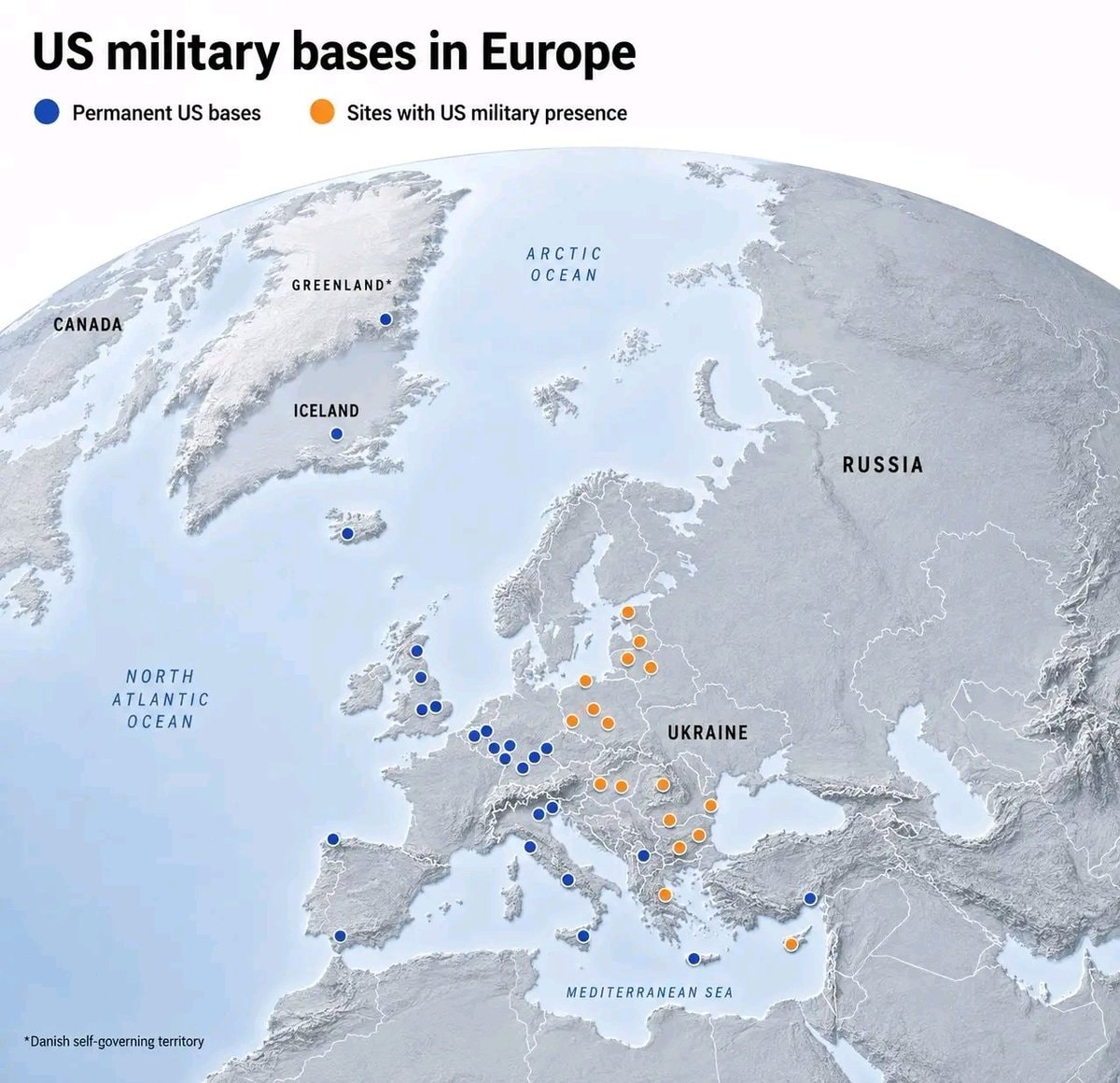 US Military bases in Europe