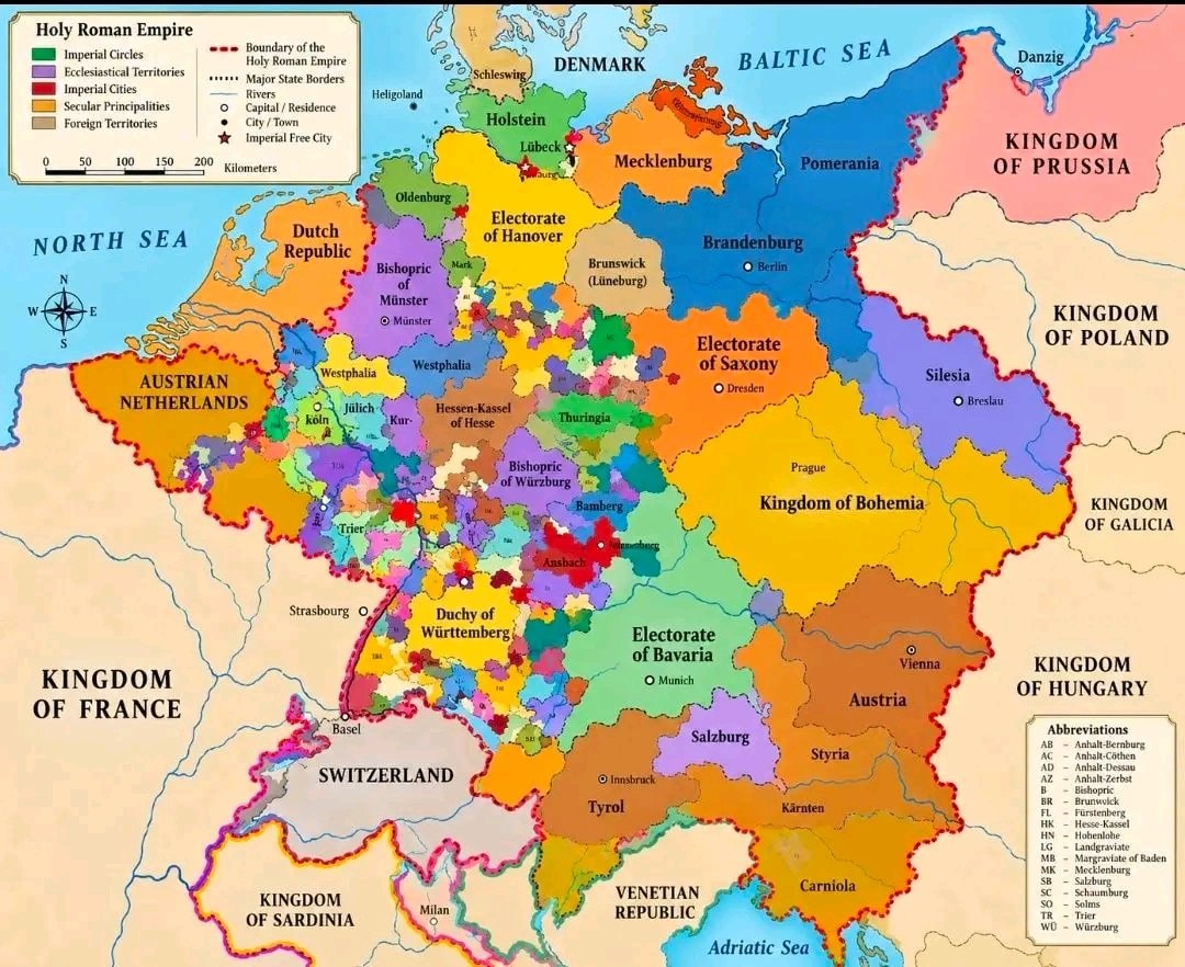Roman Empire map 1789