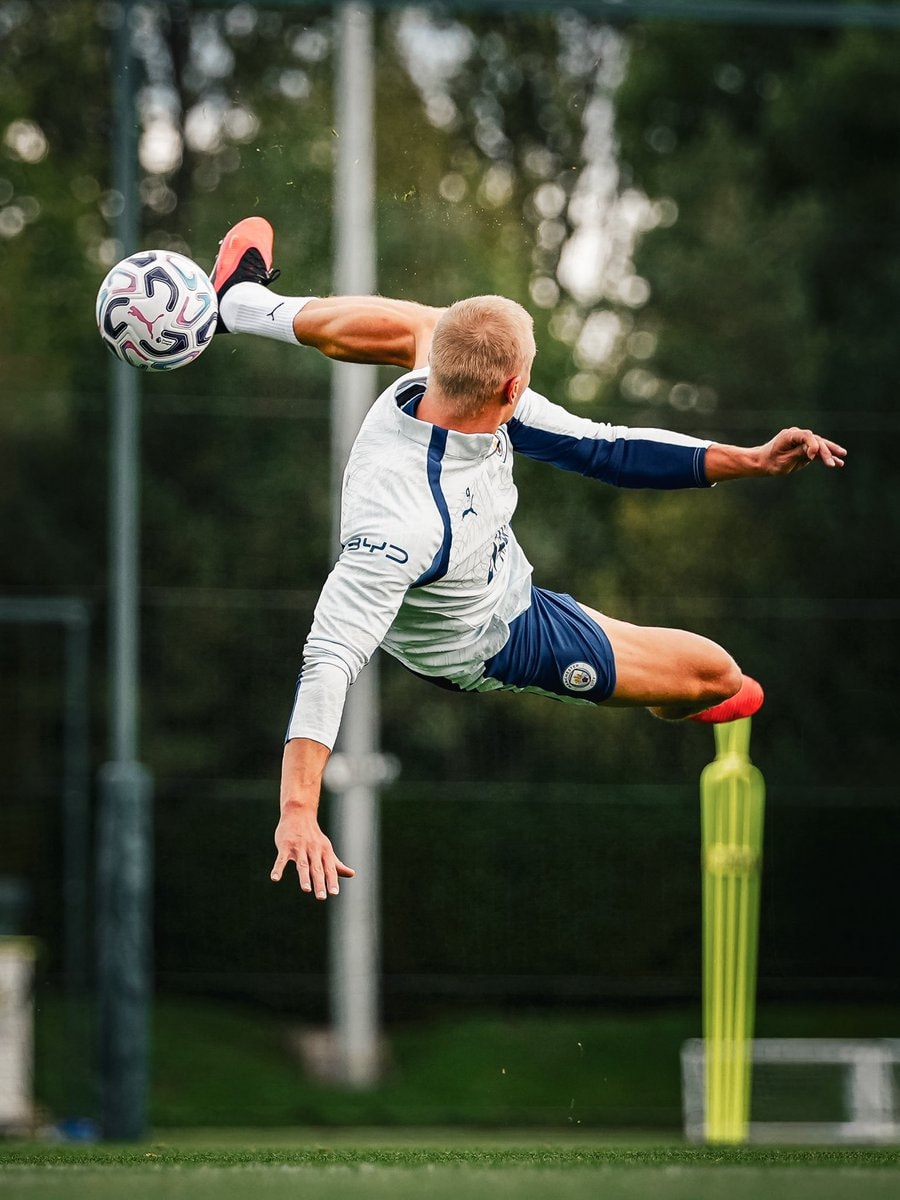 Erling Haaland Manchester City training