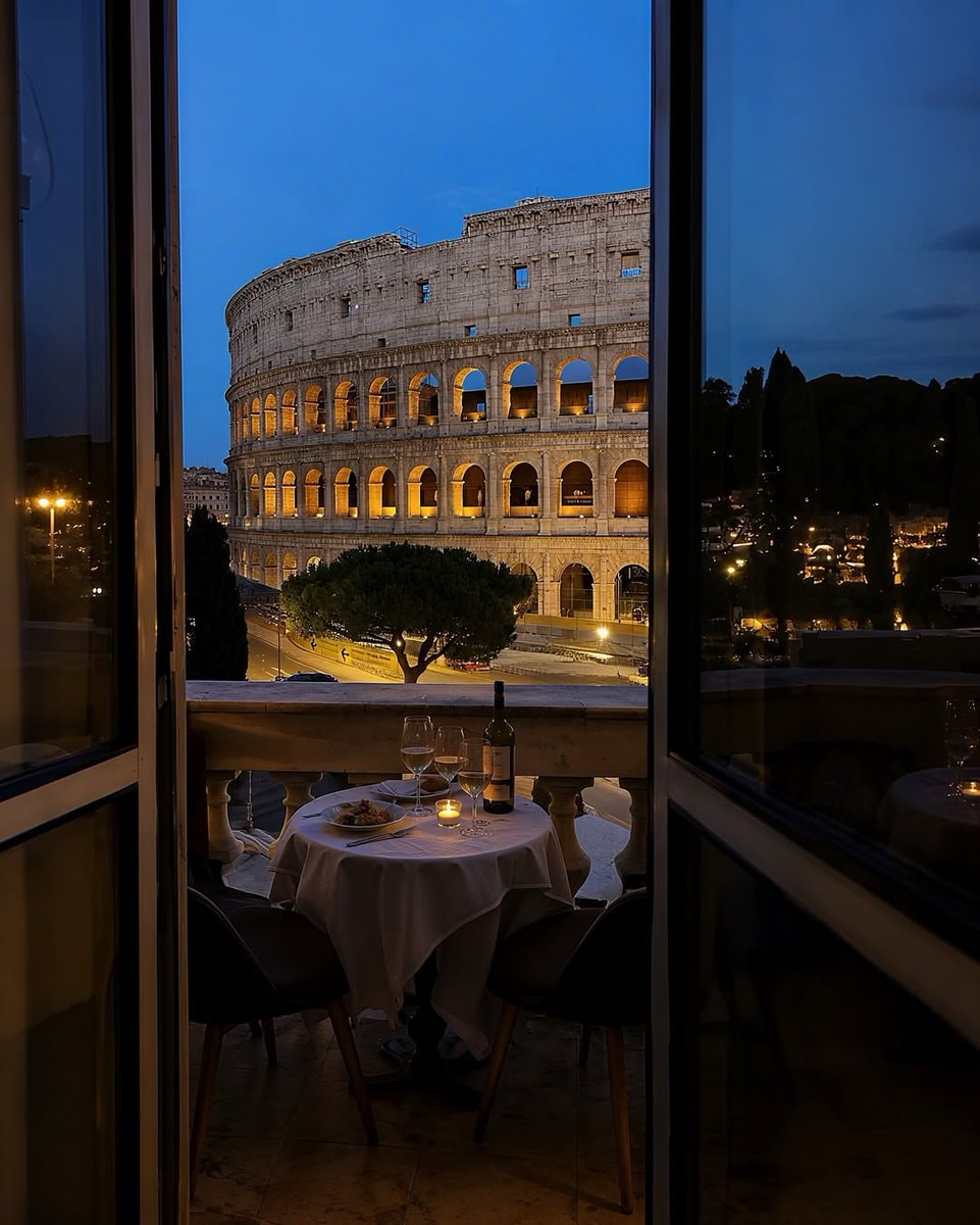 Colosseum view from restaurant Rome (photo 1 of 2)