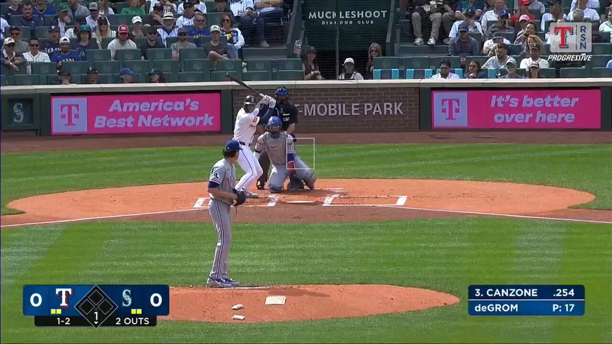 Jacob deGrom Rangers Mariners strikeouts