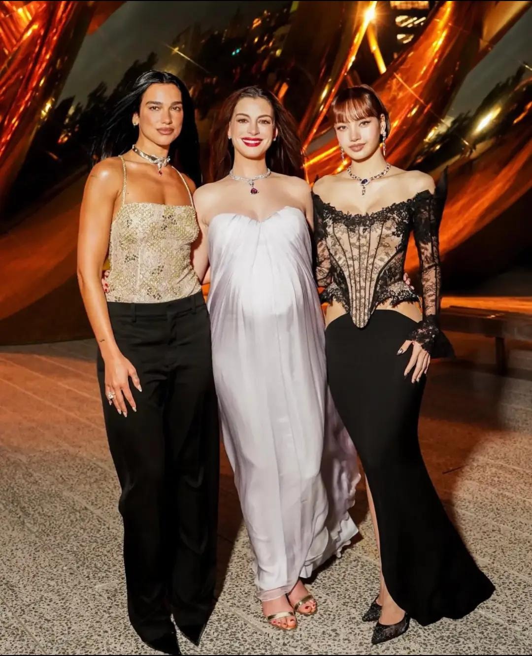 Anne Hathaway Dua Lipa Lisa Bvlgari High Line