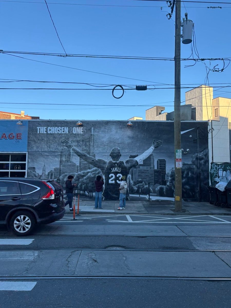 LeBron James Philadelphia mural