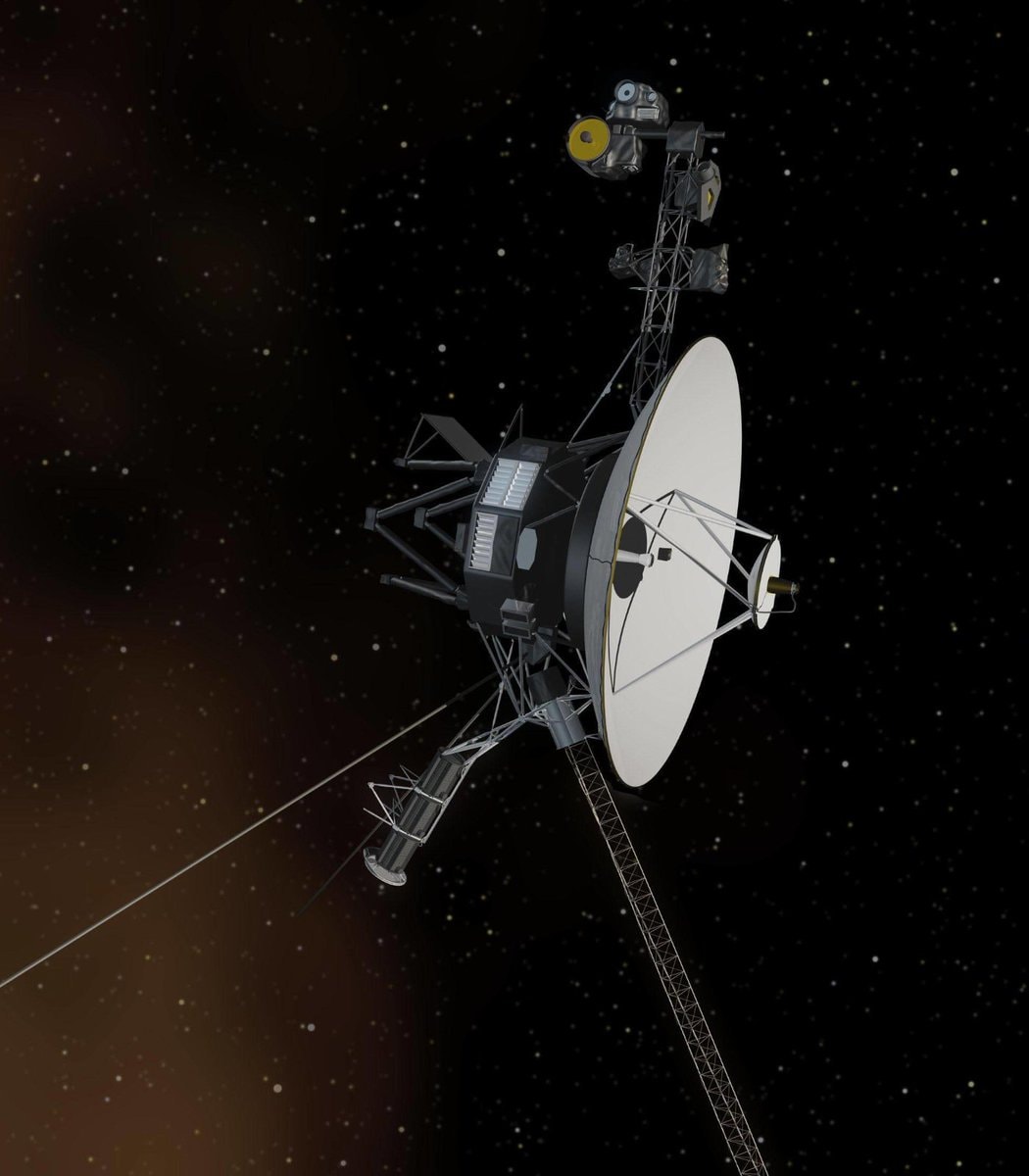 Voyager 1 spacecraft in deep space