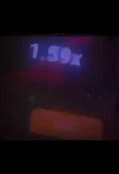 purple and pink display reaction
