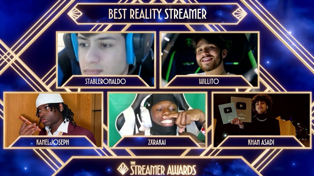 2026 Best Reality Streamer nominees 2026 Best Reality Streamer nominees