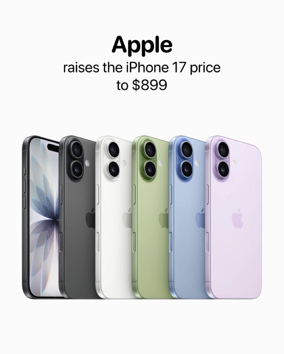 iPhone 17 price update