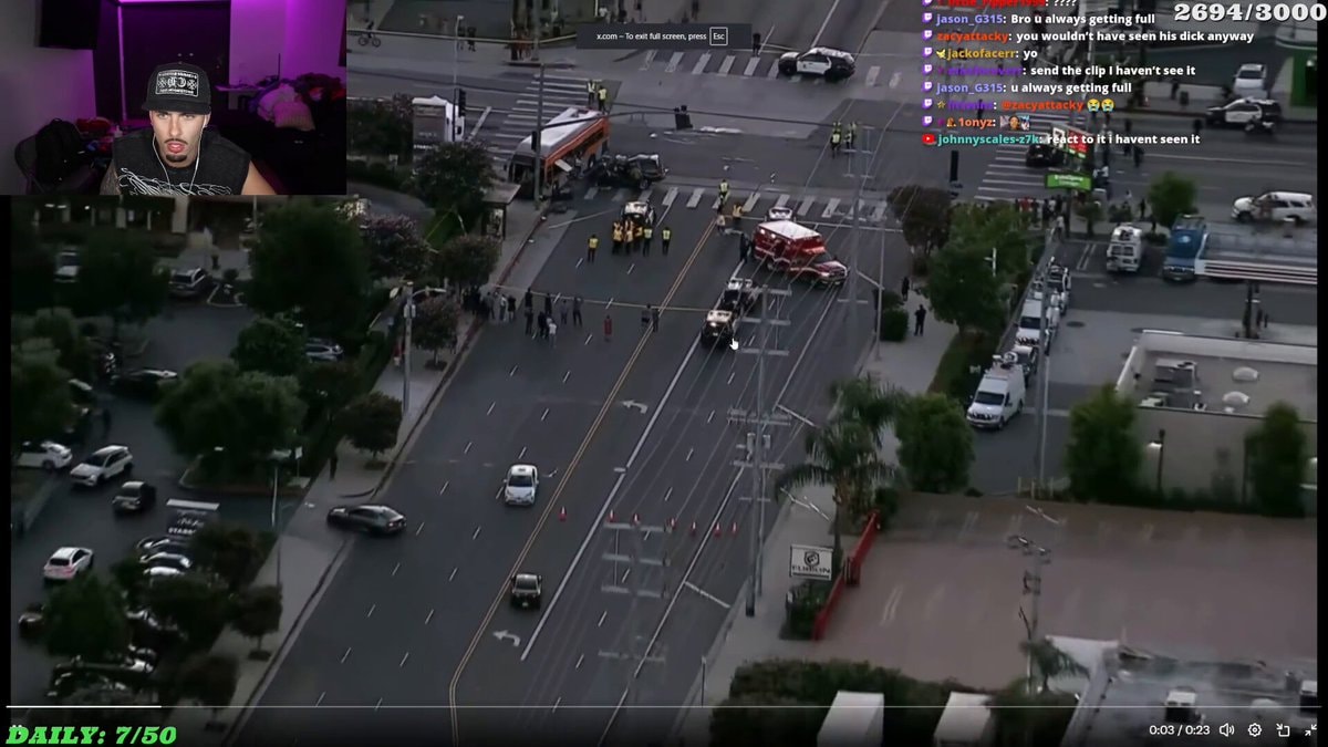Braeden reacts to KNBC helicopter crash