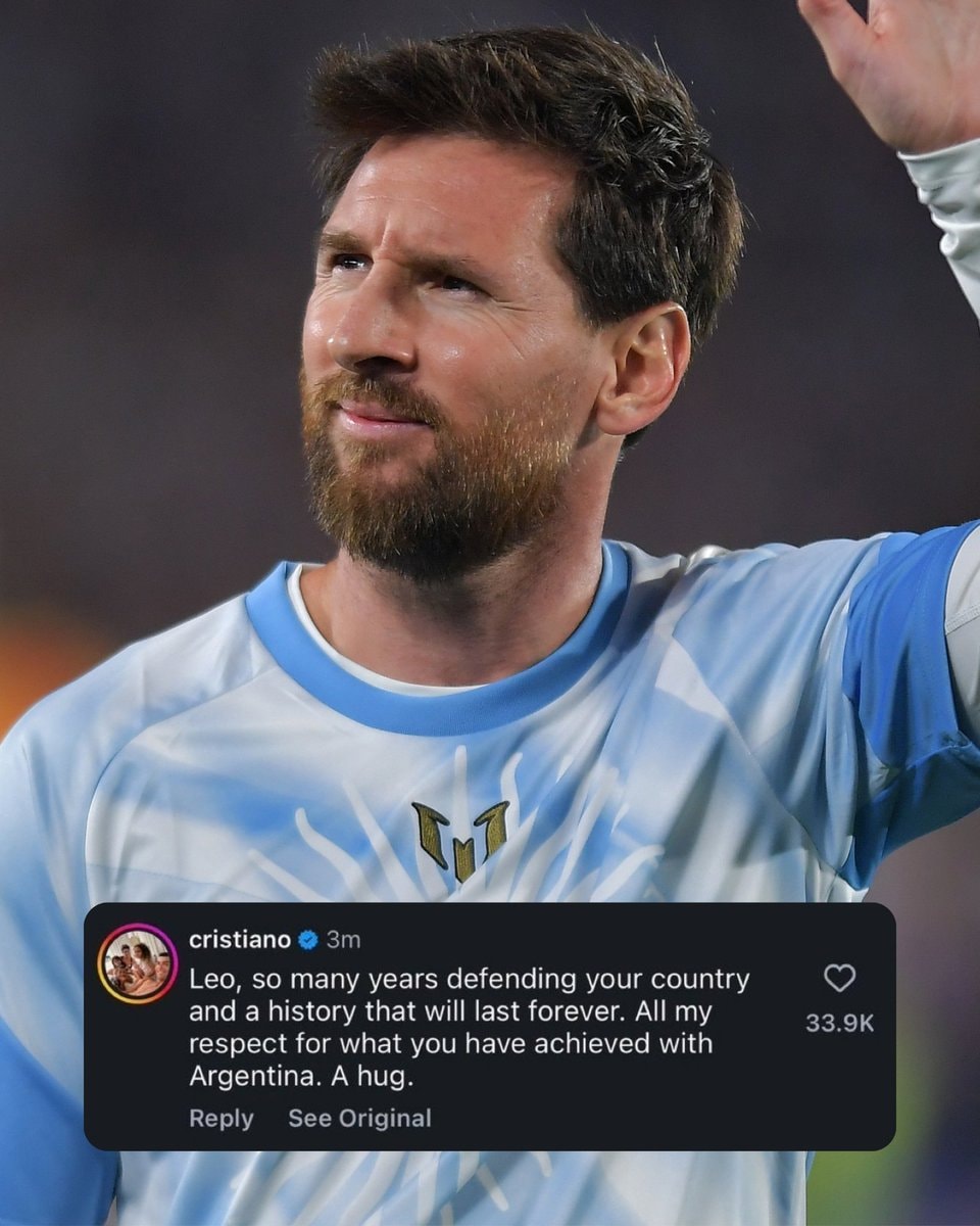 Cristiano Ronaldo Messi Argentina farewell