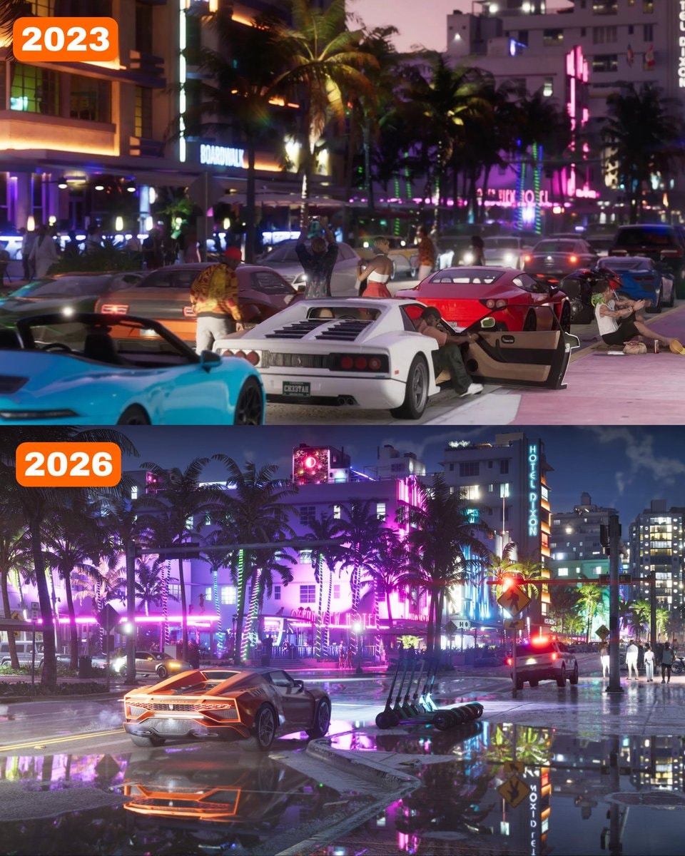 GTA 6 then vs now GTA 6 then vs now