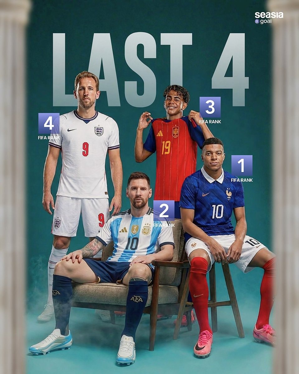 FIFA Last 4 ranking