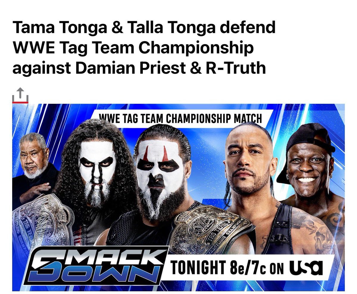 WWE SmackDown tag match ad