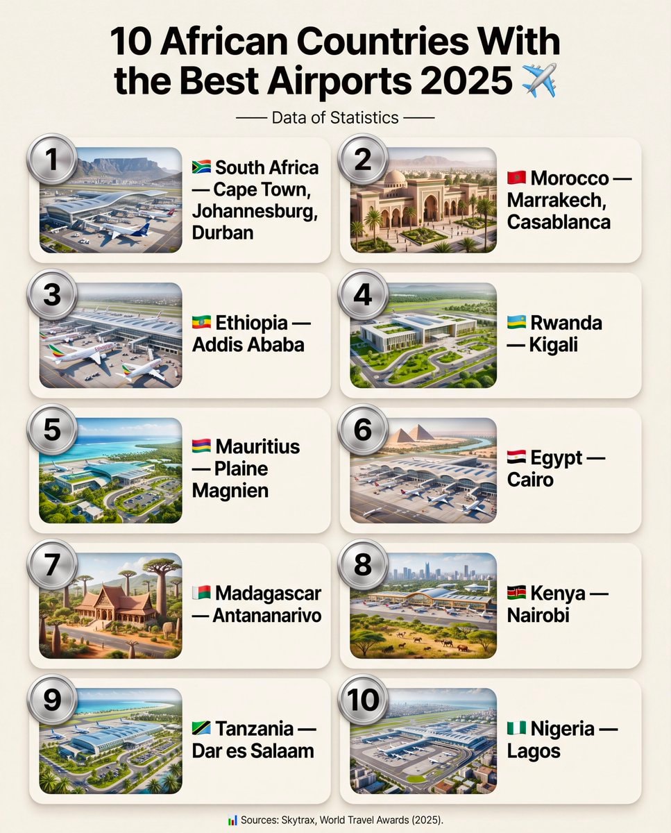 10 African Countries With the Best Airports 2025 10 African Countries With the Best Airports 2025