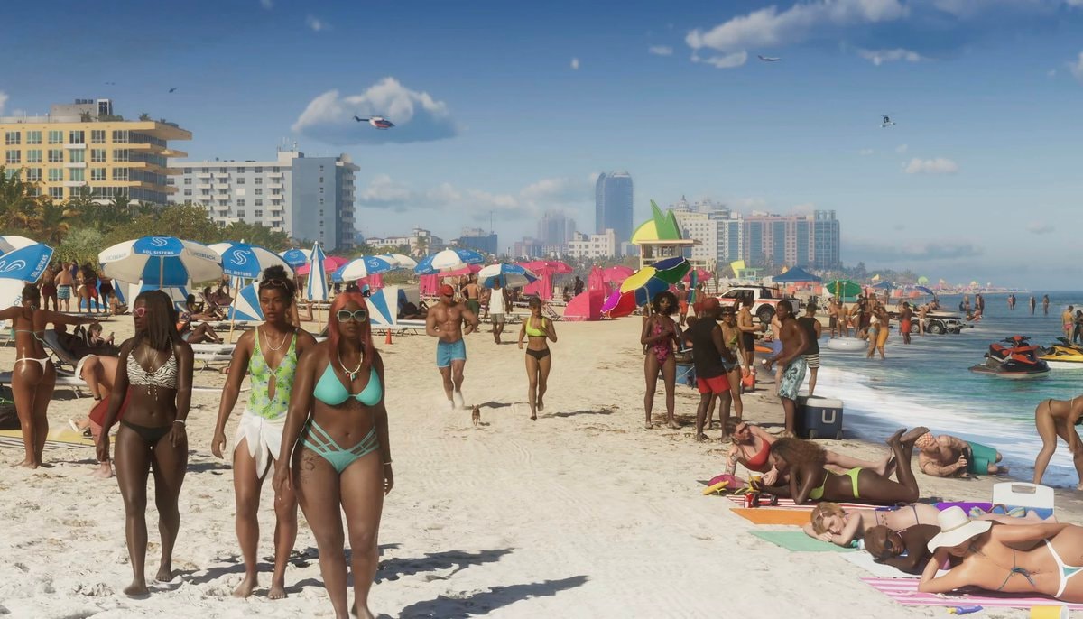 GTA 6 beach scene