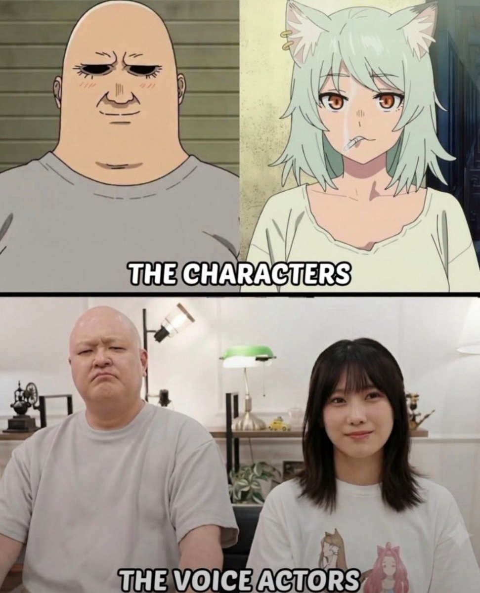 Anime characters vs voice actors