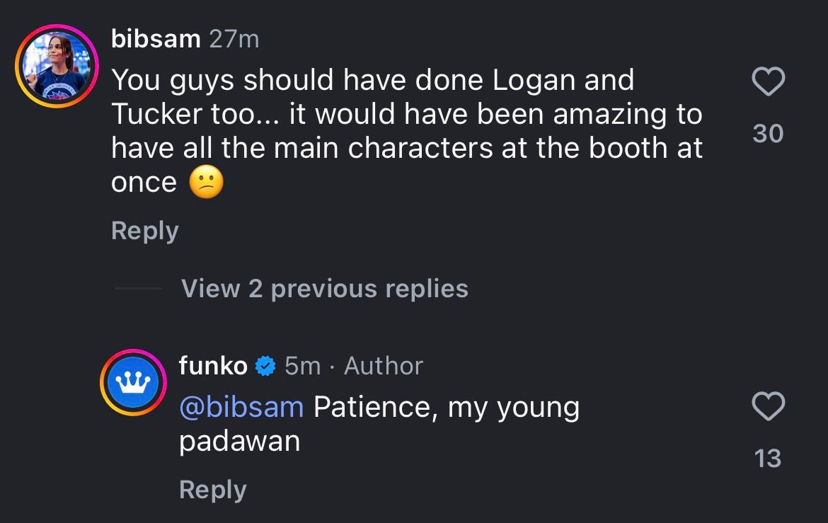 Logan Tucker Funko Pops soon