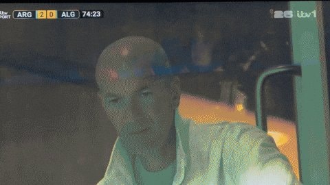 Zidane reaction to Messi hat-trick